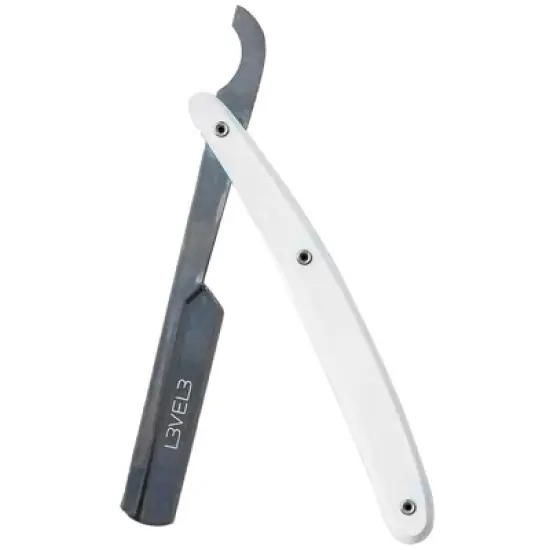 L3 - Level 3 Turkish Razor - Rust Free Straight Edge Razor (White) image {1}