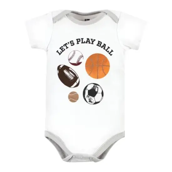 Hudson Baby Unisex Baby Cotton Bodysuits, Ball image {2}