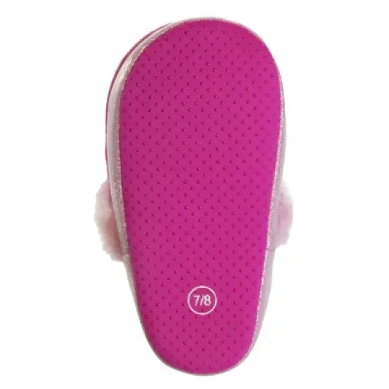 Disney Kids Girl's Minnie Mouse Slippers - Plush Lightweight Warm Comfort Soft Aline House Slippers - Light Pink (size 5-12 Toddler/Little Kid) image {6}