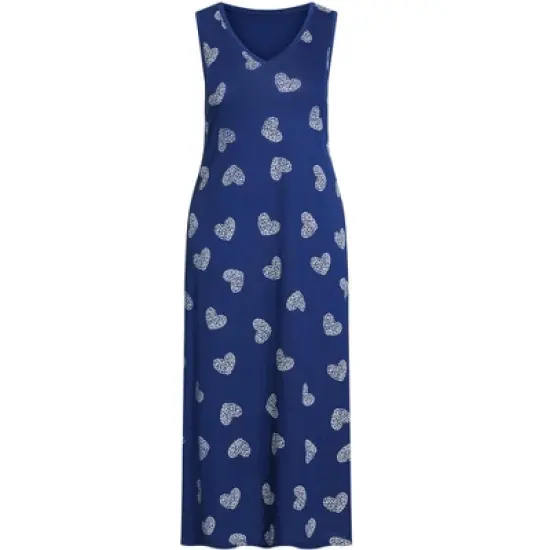 Women's Plus Size Summer Love Sleep Maxi Dress - leopard heart | AVENUE image {2}