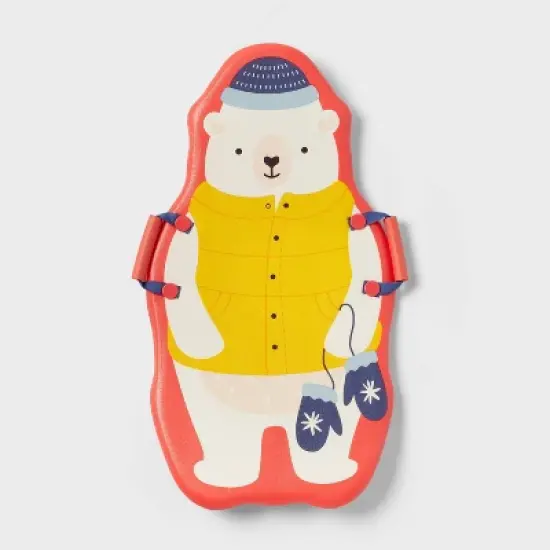 36" Character Foam Sled Polar Bear - Sun Squad&trade;: Kids Polyethylene Sled image {1}