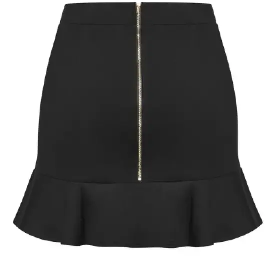 Women's Plus Size Sassy Knit Skirt - black | CITY CHIC image {6}