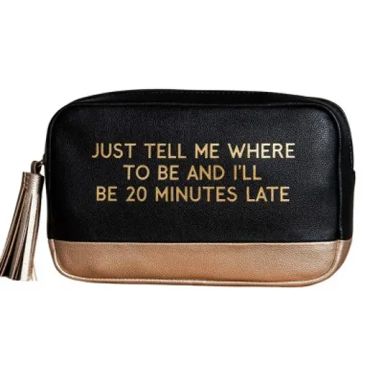 20 Minutes Late Cosmetic Bag Faux Leather image {4}