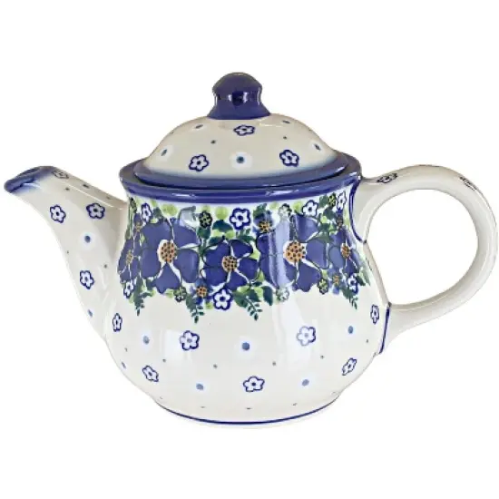 Blue Rose Polish Pottery CZ01 Galia Teapot image {6}