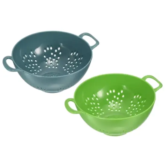 Unique Bargains Kitchen Plastic Rice Washing Drainer Basket Colander with Double Handles image {9}