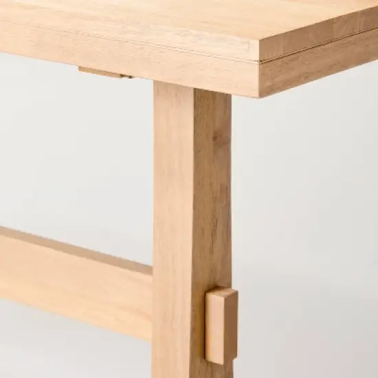 Pedestal Wood Console Table - Natural - Hearth & Hand&trade; with Magnolia image {3}