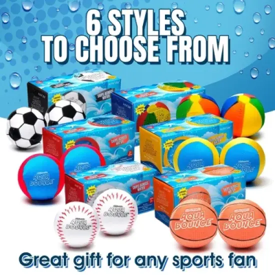 Activ Life Ultimate Larger 3" Size Skip Balls (Baseball) Beach Pool Toys for Kids Ages 8-12 Year Old Boys Girls Gifts Basket image {5}