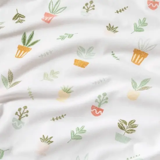 Fitted Crib Sheet Plants - Cloud Island&trade; image {2}