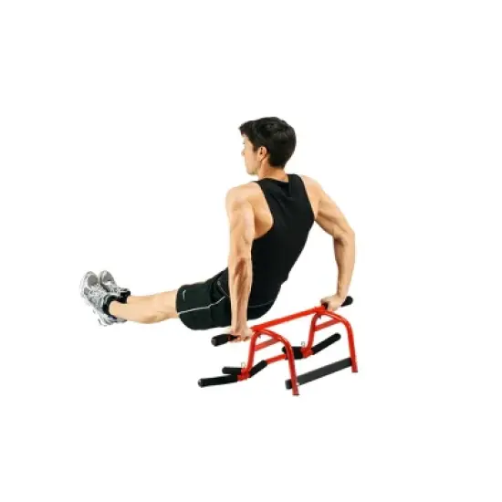 GoFit Elevated Chin Up Station - Red/Black image {7}