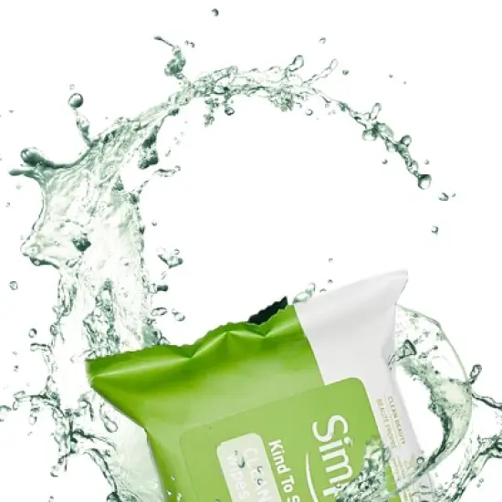 Simple Kind to Skin Facial Wipes - Unscented - 25ct image {10}