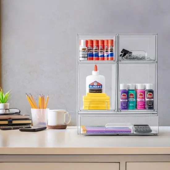 Sorbus Clear Acrylic Drawer Organizers - Makeup Case Pull-Out Drawers image {4}