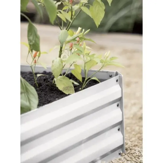 Gardener's Supply Company Metal Raised Garden Bed | Sturdy Corrugated Galvanized Steel Outdoor Planter Box Extra Deep for Rooted Plants Herbs & image {2}