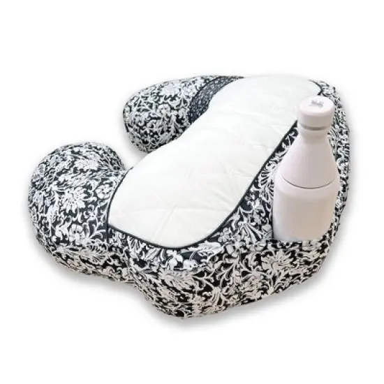 The All New Hugaboo HUG4352 Nursing Pillow, Black Floral image {3}