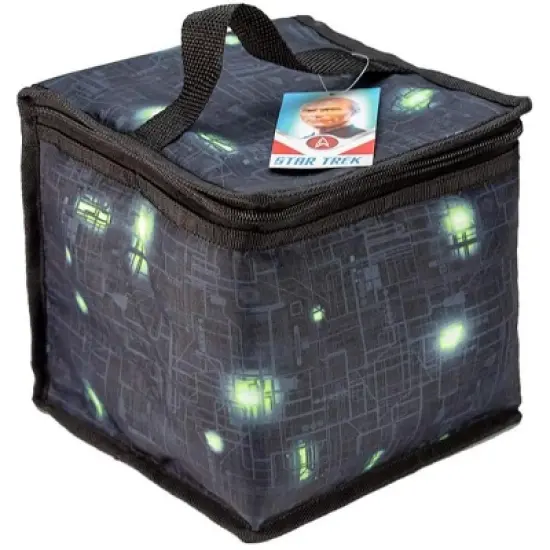 Crowded Coop, LLC Star Trek The Next Generation Borg Cube Lunch Tote image {1}