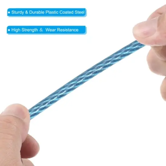 Unique Bargains Stainless Steel Stage Lighting Luggage Locking Cables with Double Loops 3.3 Ft image {3}