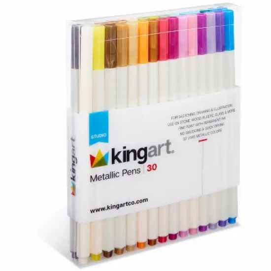KINGART Metallic Pens 30 Colors image {2}