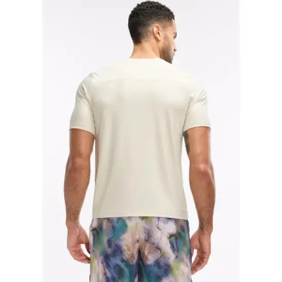 Peloton Men's Performance Short Sleeve, Oatmeal image {2}