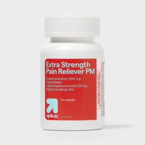 Acetaminophen PM Extra Strength Pain Reliever & Sleep Aid Caplets - 100ct - up&up&trade; image {3}