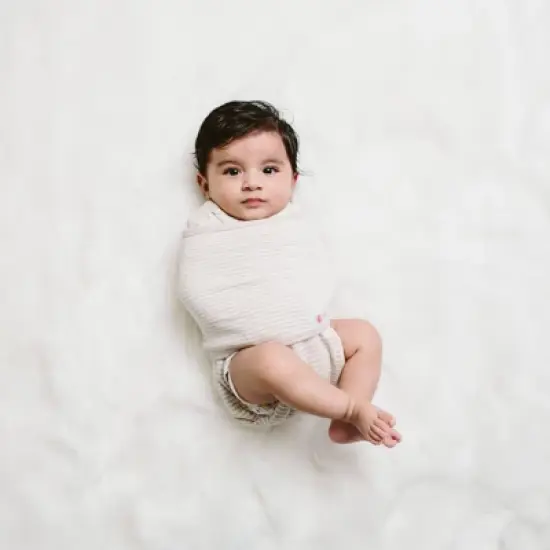 embe 0-3mo Organic Newborn Swaddle Wrap, Convertible image {3}