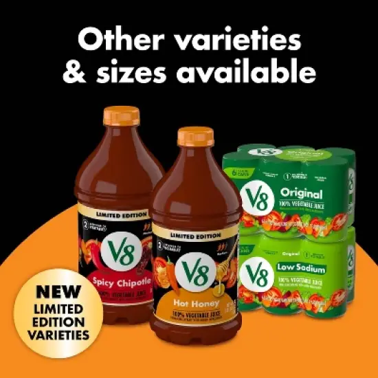 V8 Juice Red Hot Honey Juice - 46 fl oz Bottle image {7}