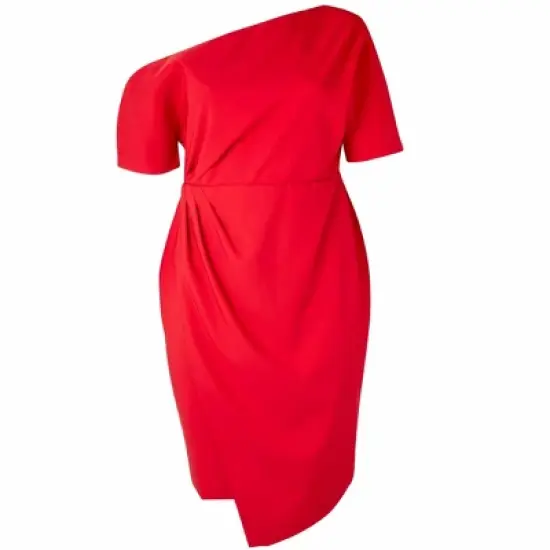 11 Honor&eacute; Collection Women's Off-the-shoulder Asymetrical Midi Dress image {7}