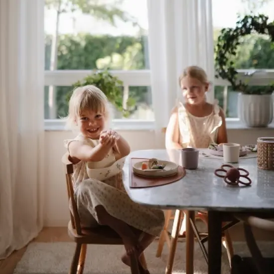 Mushie Deluxe Feeding Kit (Pink Flowers/Blush) image {3}