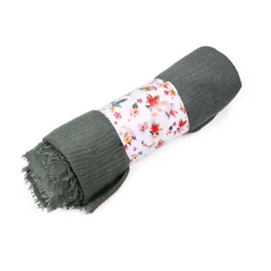 Unique Bargains Unisex Cotton Linen Soft Fashion Long Scarf Hijab Wrap Shawl Headwear Scarves image {1}
