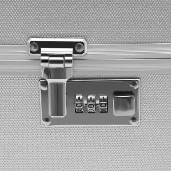 YIYIBYUS Locking File Storage Chest, Letter/Legal File Storage, 13.8*10*13.4inch, Silver image {3}