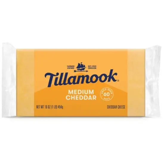 Tillamook Medium Cheddar Cheese Block - 16oz image {9}
