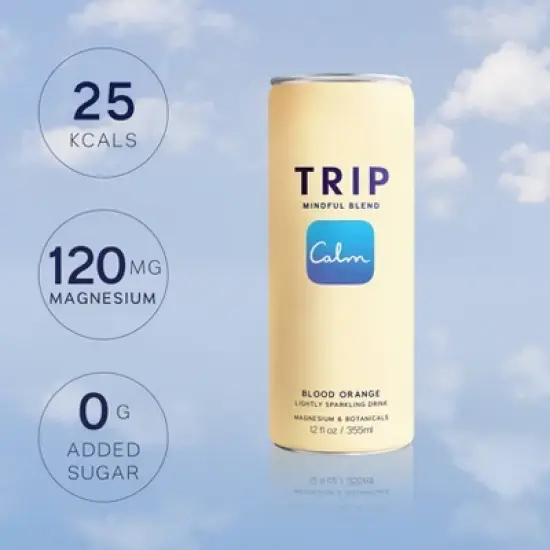 TRIP Mindful Blend Blood Orange Lightly Sparkling Botanicals - 12 fl oz Can image {1}
