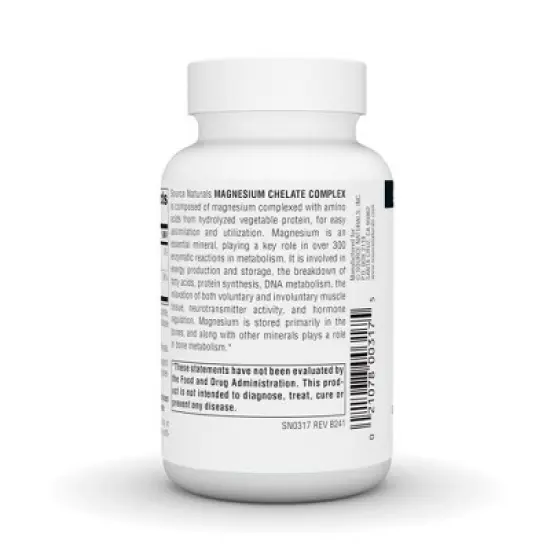 Magnesium by Source Naturals, Inc.  -  100 Tablet image {2}