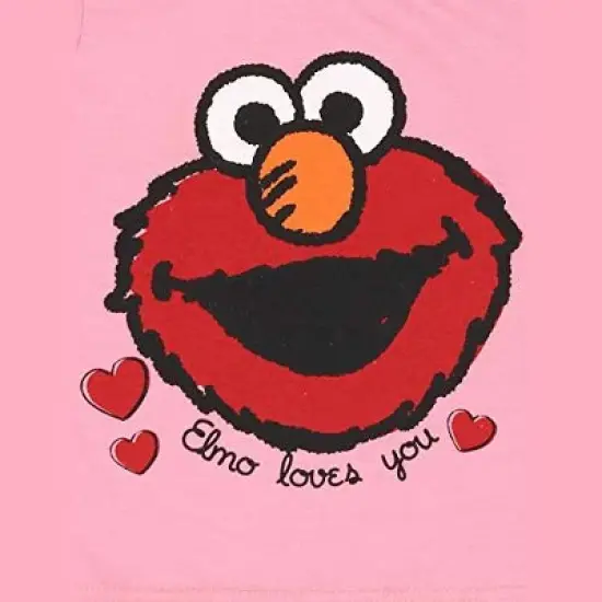 Sesame Street Girl's Elmo Short Sleeve Graphic Tee Shirt image {4}