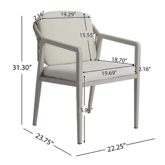 Christopher Knight Home Jiana 7 Pieces Outdoor Rustic Expandable Rattan, Metal and Acacia Wood Dining Set image {3}