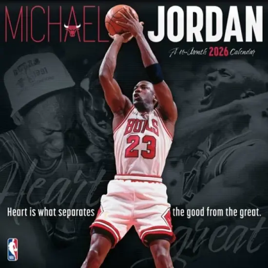 Michael Jordan NBA 2026 Michael Jordan 12"x12" Wall Calendar image {7}