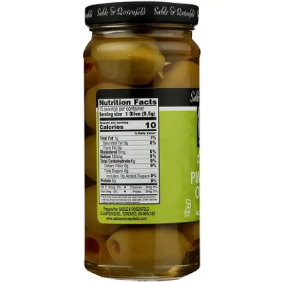 Sable & Rosenfeld Tipsy Pimento Olives - Case of 6/5 oz image {3}