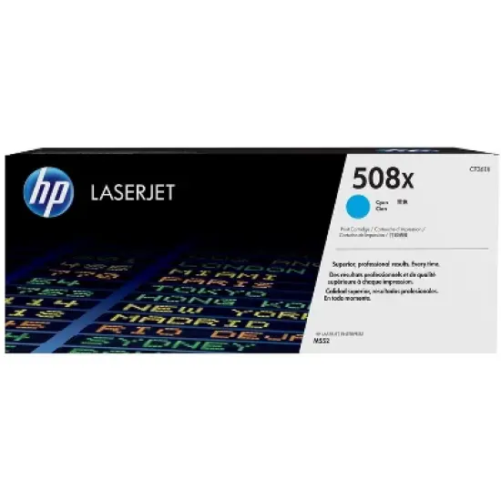 HP 508X High Yield Cyan Original LaserJet Toner Cartridge, ~9,500 pages, CF361X image {6}