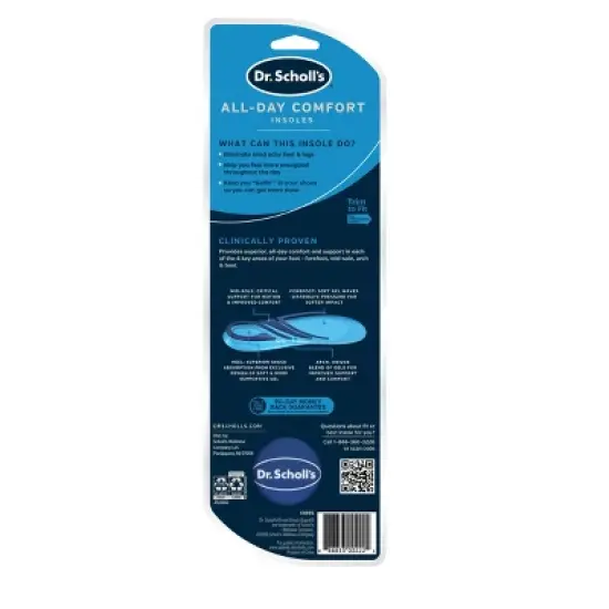 Dr. Scholl's All Day Casual Comfort Insoles for Men - Size (8-13): Foam, Foot Pain Relief image {1}