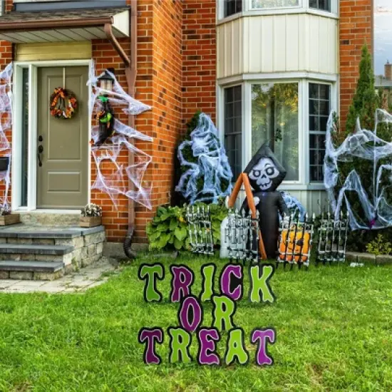 Funworld Trick Or Treat 15.75 Inch Letters Halloween Yard Sign image {2}