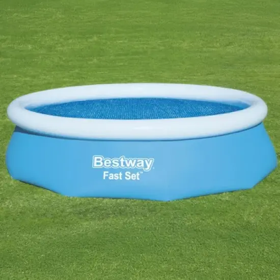 Bestway Round Solar Pool Cover for 10&rsquo; Round Above Ground Swimming Pools - Heat Retention & Protection from Debris for Outdoor Pools image {4}