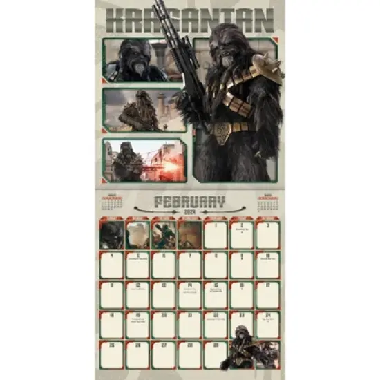 Trends International Inc. 2023-24 Wall Calendar 12"x12" Star Wars: The Book of Boba Fett image {2}