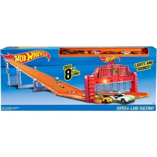 Hot wheels Super 6 Lane Racing Set image {2}