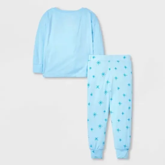 Elle Olivia Toddler Girls' 2pc Frost Pajama Set - Blue image {1}