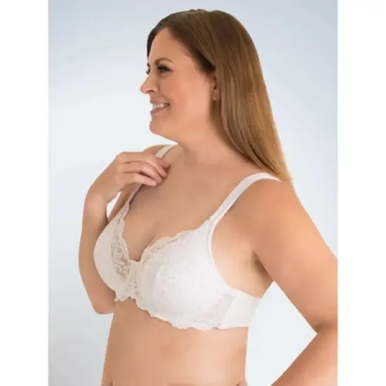 Leading Lady The Ava - Scalloped Lace Underwire Full Figure Bra image {1}