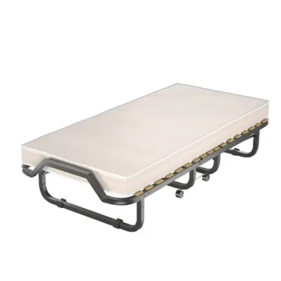 Costway Folding Rollaway Bed Extra Guest W/ Memory Foam Mattress image {9}