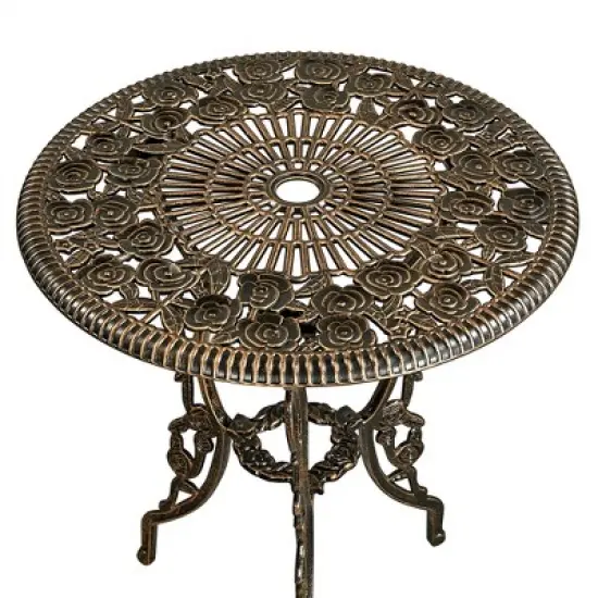 Yaheetech 3 Piece Patio Bistro Table Set for Garden Backyard image {7}