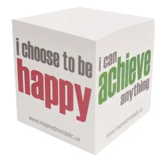Inspired Minds Inspirational Sticky Notes Memo Cube, 2-3/4", 550 Sheets image {2}