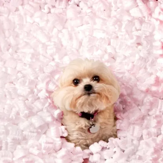 UOFFICE Anti-Static Packing Peanuts Pink 7 Cu. Ft. Industrial Shipping Void Fill image {7}