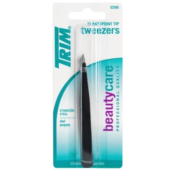 Trim Slant/Point Tip Tweezers - Stainless Steel image {5}