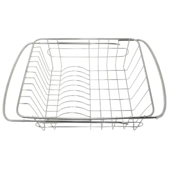 Better Houseware Stainless Steel Adjustable Over-the-Sink Dish Drainer in Silver image {5}