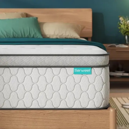 Serweet Cooling 12 inch 5-Zone Hybrid Mattress - Compatible with Platform Bed, Box Spring, or Slat Base image {11}